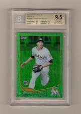 CHRISTIAN YELICH 2013 TOPPS UPDATE EMERALD ROOKIE US290 BGS 9.5 MARLINS BREWERS