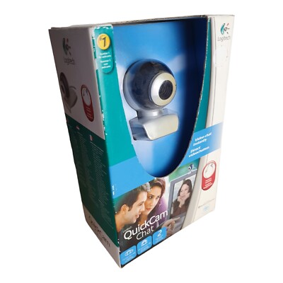 Logitech Quickcam Chat Webcam Camera PC Computer Old Stock UK