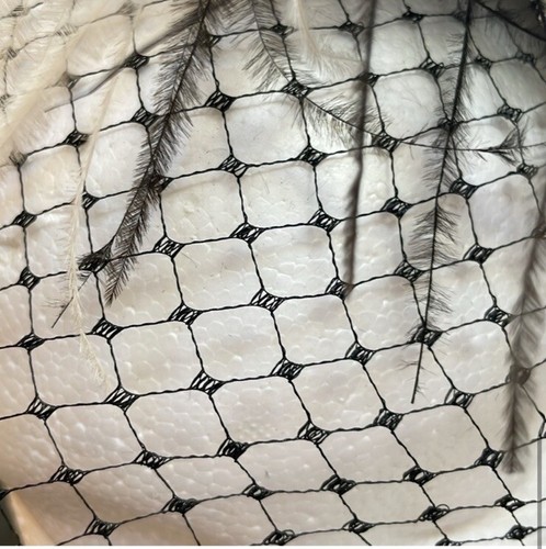 Lenore Marshall Fascinator New York Feathers Mesh Vintage Hair Accessory - Picture 8 of 13