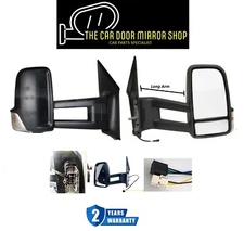 Fit Mercedes Sprinter 2019-2024 Right Side Electric Complete Mirror Unit LongArm