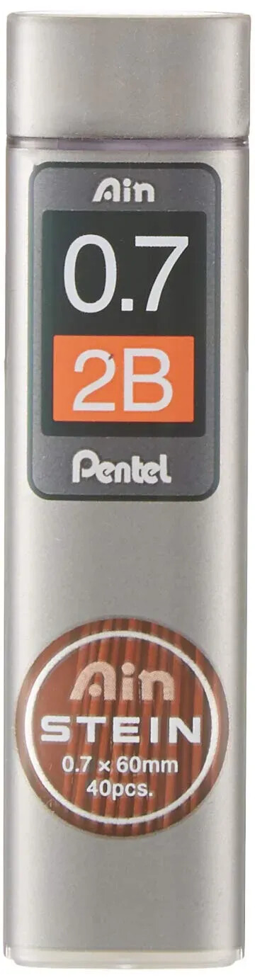 Pentel , Bleistiftminen, Bleistiftminen Ainstein (40 Stk., 0.70 Mm, 2B) - Image 2