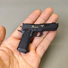 Mini G34 Keychain,Metal Pistol Keychain 1:3 Scale G34 Pistol Keychain