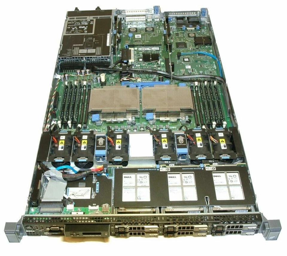 Dell PowerEdge R610 2x 6-Core XEON E5645 2.40Ghz 48GB DDR3 4x 600GB SAS 10K 2.5" - Image 2 of 4