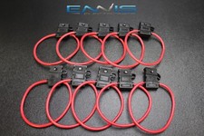  10 10 GAUGE ATC FUSE HOLDERS IN-LINE AWG WIRE COPPER 12V BLADE WATERPROOF EE