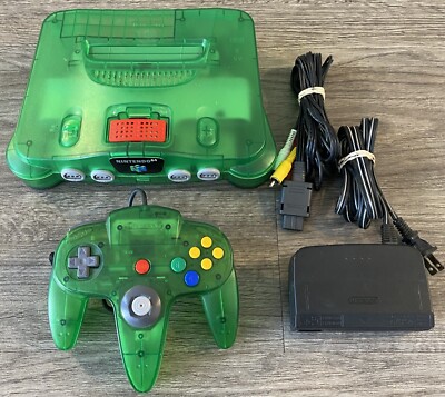 Jungle Green Nintendo 64 N64 Console With Expansion Pack | eBay