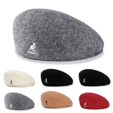 Kangol 504 Wool Flat Cap Men Women Unisex Casual Beret Hat Fashion Newsboy Caps