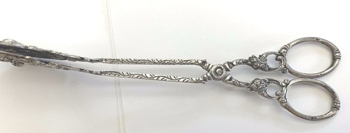 ANTIGUA PIEZA PARA SERVIR ESTATUILLA PINZAS VEGETALES ALEMANAS 800 PLATA - Imagen 3 de 8