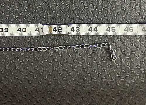 Goth Cross Chain Belt Silver Tone Metal Dangle Charms One Size to 44” Punk - Picture 9 of 9