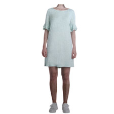 Coastal Comfort Lounge Dress M Beach Boho Green Casual Vacation Relaxed