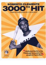 ROBERTO CLEMENTE PITTSBURGH PIRATES 3000 HIT 1972  8X10 PHOTO BASEBALL HOF USA
