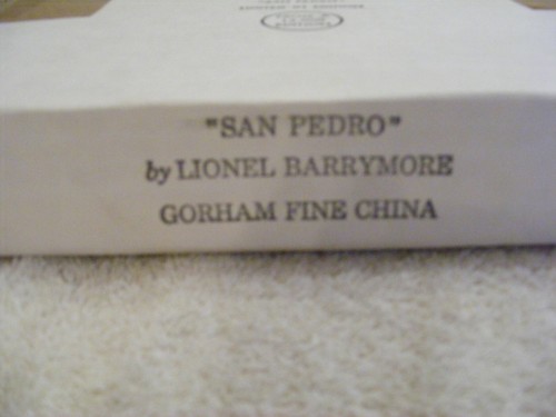 COLLECTIBLE LIONEL BARRYMORE "SAN PEDRO" LIMITED EDITION GORHAM FINE CHINA PLATE - Picture 9 of 10