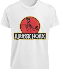 Dinosaur Hoax Meme T-SHIRT Jurassic Flat Earth Science History Conspiracy TEE