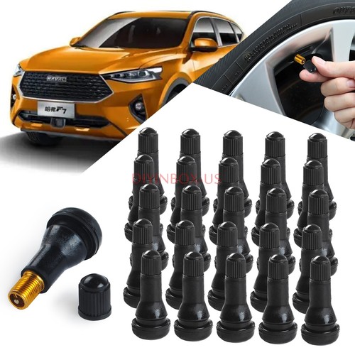 200pcs Car Auto TR 413 Short Rubber Tubeless Snap-In Tyre Tire Valve Stems Black - Picture 10 of 24