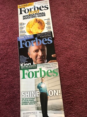 Forbes Magazine July August September 2007 Global Supermarket, diamond merchant