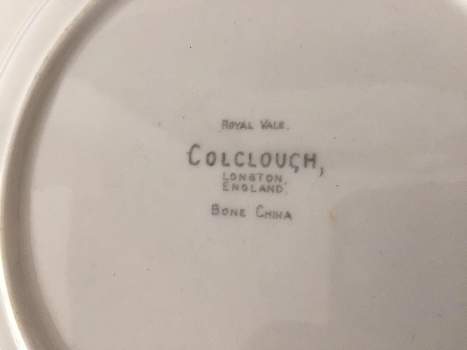 Colclough Royal Vale Art Deco Cake Plate - image 3 of 3