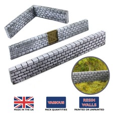 WWScenics Block Wall (Pre-Painted/Unpainted, Choose Quantity & Type) – Wargaming