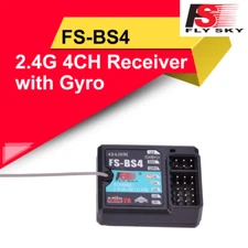 Flysky FS-BS4 2.4G 4CH Receiver with Gyro Stabilization for FS-IT4S FS-GT5