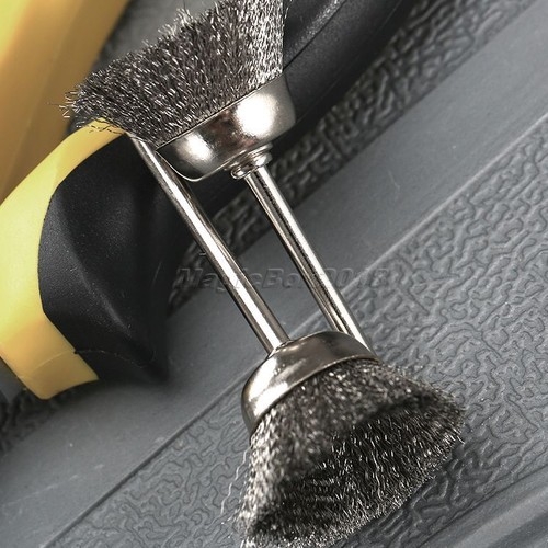 20Pcs Polishing Steel Wire Cup Wheel Brushes 1/8" Shank For Grinder Rotary Tools - Picture 10 of 11