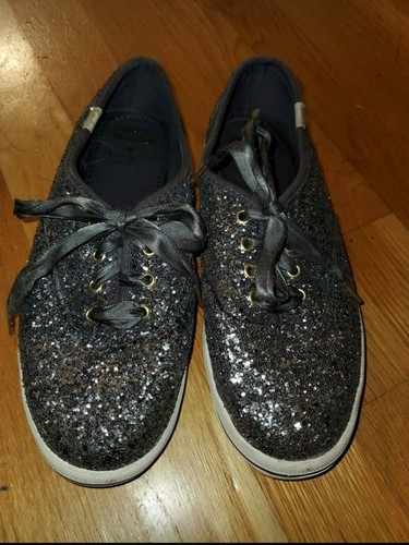silver glitter keds