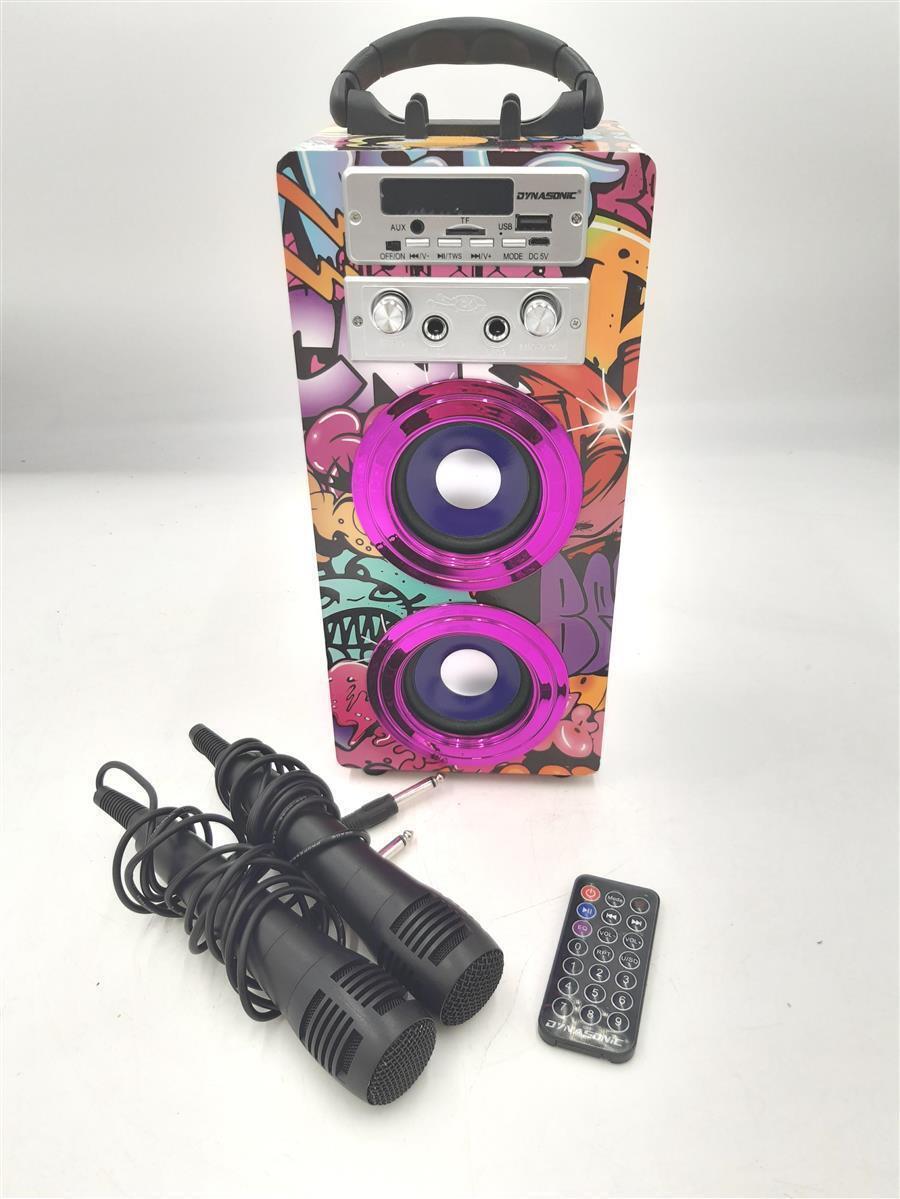 DYNASONIC 3. Generation Tragbarer Bluetooth Karaoke Lautsprecher Box Musik Sound eBay