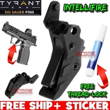 Tyrant Designs for SIG P365 INTELLIFIRE Trigger BLACK - STAINLESS STEEL BODY 365