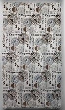 Coffee French Door Curtain Panel with Tie Back