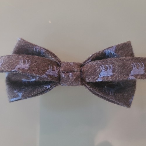 2 Janie & Jack Boys' BOW TIES 1 Navy Velvet 1 Gray w/Reindeer Sz 2 to 5 NWOT - Picture 13 of 14