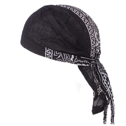Cotton Pirate Hat Elastic Hair Loss Cap Men Women Headscarf Bandana - Picture 7 of 27