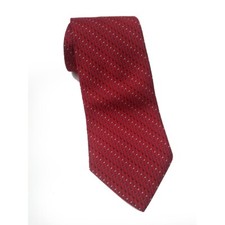 Club Room Men Dress Silk Tie Red 60" long 3.75" wide Made in USA
