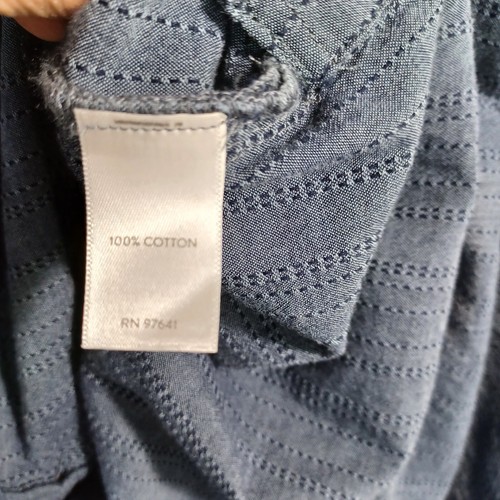 Pure Jill Kleid Damen L 100% Baumwolle Kurzarm Hemdblusenkleid seitliche Knopfdetails - Bild 7 von 12