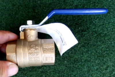 NIBCO 1'' Brass Full Port Ball Valve  TFP600A