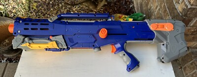NERF LONGSHOT CS-6 LONGSTRIKE SOFT DART GUN USED N-STRIKE USED. | eBay