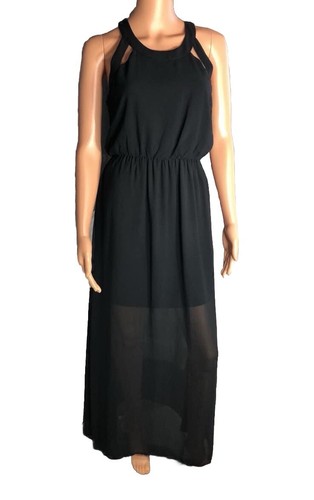 Xhilaration Maxi Dress Womens XXL Lined 64”Sleeveles Strappy Formal MachineWash - Picture 2 of 11