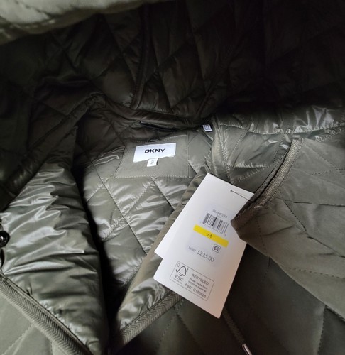Abrigo con capucha para mujer Dkny M nuevo con etiquetas - Imagen 4 de 5