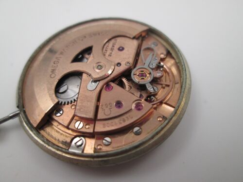 Máquina y esfera Omega. Cuerda automática. Calibre 552. Dial gris. Suiza. 1960 - Imagen 6 de 7