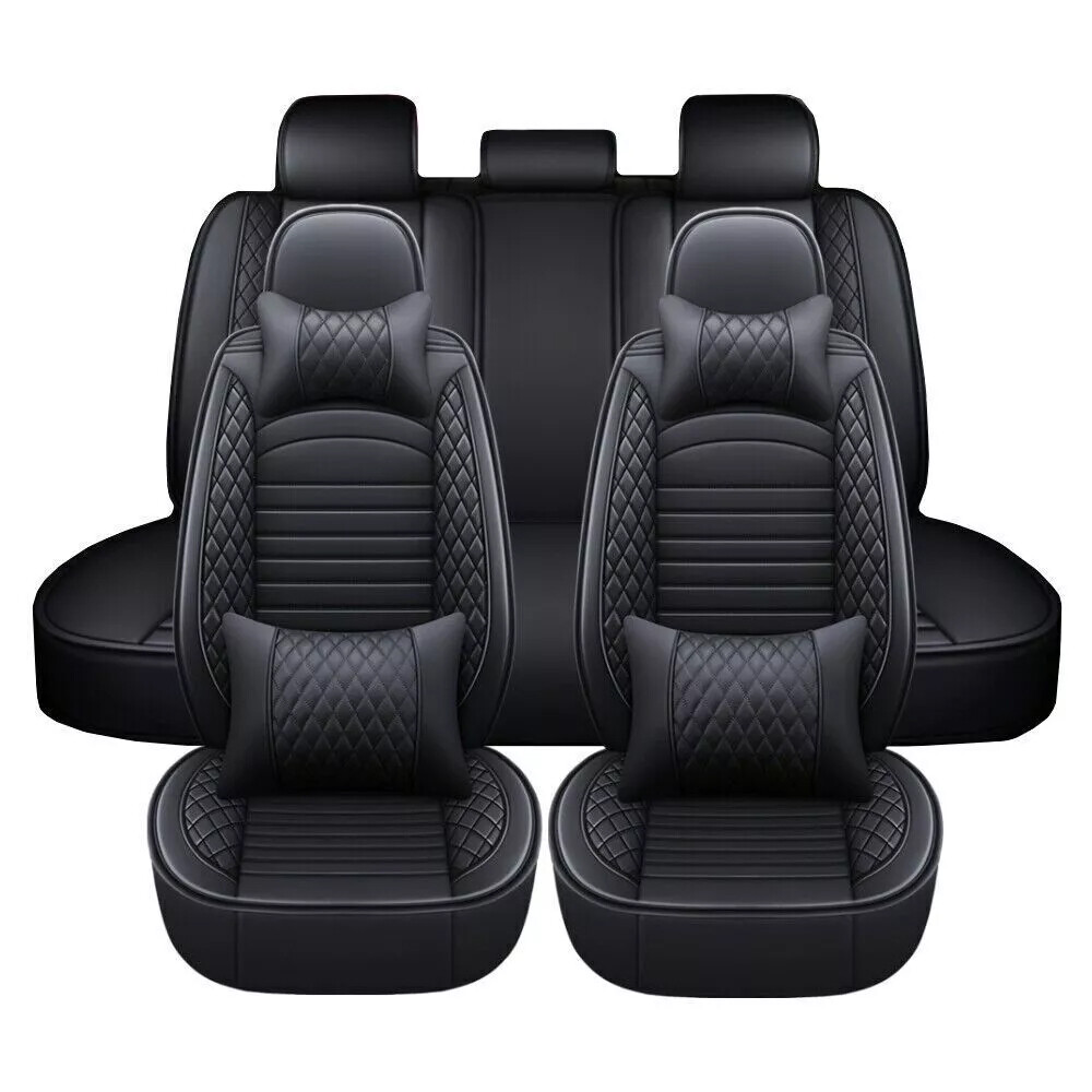 For Toyota Car 5 Seat Cover Full Set Leather Front + Rear Cushion