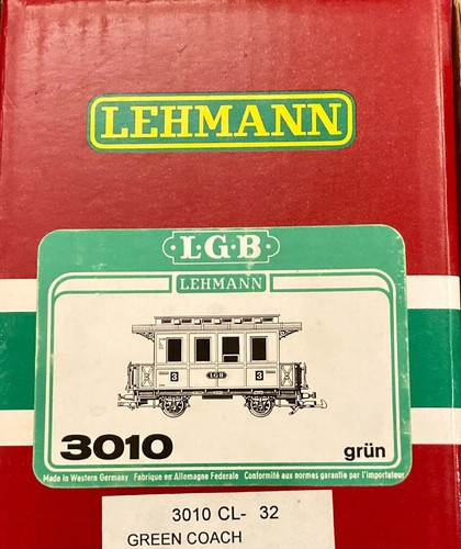LGB 3010 Carrozza Verde 3° Classe, Articolo da Collezione VINTAGE IN SCATOLA - Germania - Foto 2 di 7