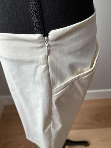 Patrizia Pepe US 8 Skirt Lined Stretch Winter white Athleisure NWT - Picture 3 of 13