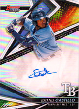 2022 Bowman's Best Best of '22 Autographs #B22EC Estanli Castillo Tampa Bay Rays