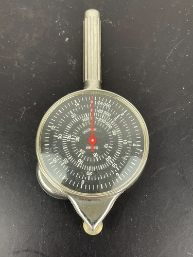 Vintage Rare Brunton Opisometer Map Measuring Tool - Made in USA - Works - Bild 2 von 3