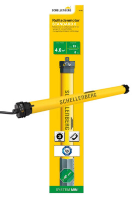 Schellenberg Rohrmotor Mini Standard 6 Nm 20106 max 15 kg Rollladenmotor Antrieb