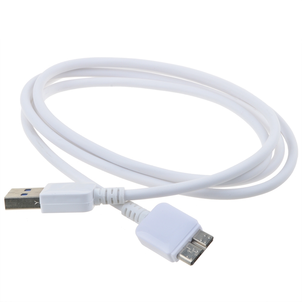White USB Cable Cord for Seagate Backup Plus Portable Hard Drive 