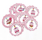 Owl Thank You Tags Birthday Favors, Owl Baby Shower Decor