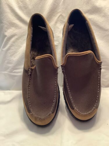 L.L. Bean "All Week" Slippers/Moccasins Waterproof Leather Mens 12 M