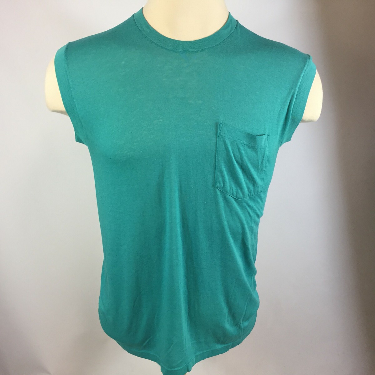 Vintage 70s 80s Paper Thin Distressed Worn Sleeveless T
