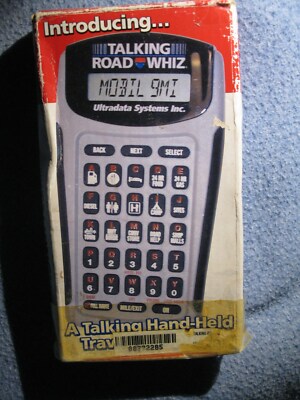 Talking Road Whiz Hand Held Travel Computer MODEL 750 ULTRADATA SYSTEMS