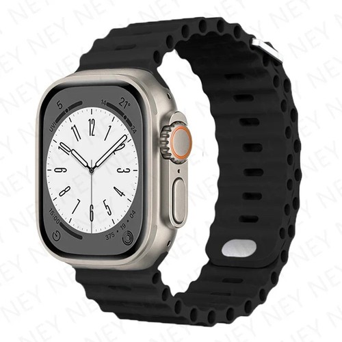 Silicone Strap for Apple Watch, Ultra Band 2, 49mm, 9mm, 8mm, 7, 45mm. - Photo 18 sur 23