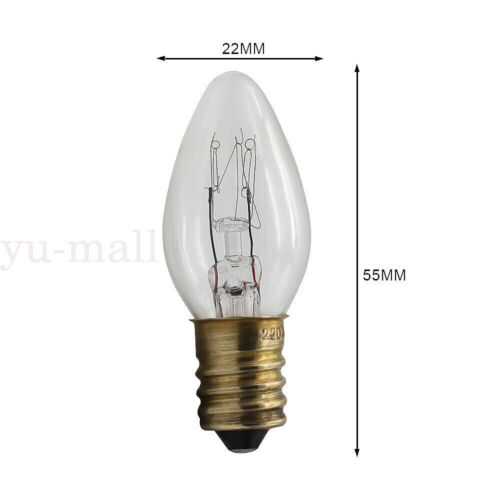 UPTO 10 PCS 7W 220V E12/E14 Clear Bulbs Night Light Replacement Bulbs Home Décor - Picture 6 of 14