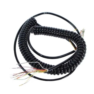 1PC for CNC Handheld Encoder  12 -21 Cores Spring Spiral Cable Coiled Cable 
