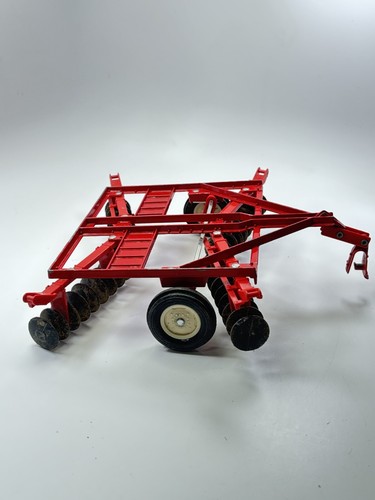 VTG Metal 8" Farm Tractor ERTL Stk# 415 International Harvester Lot 4 Disc Harro - Picture 22 of 24